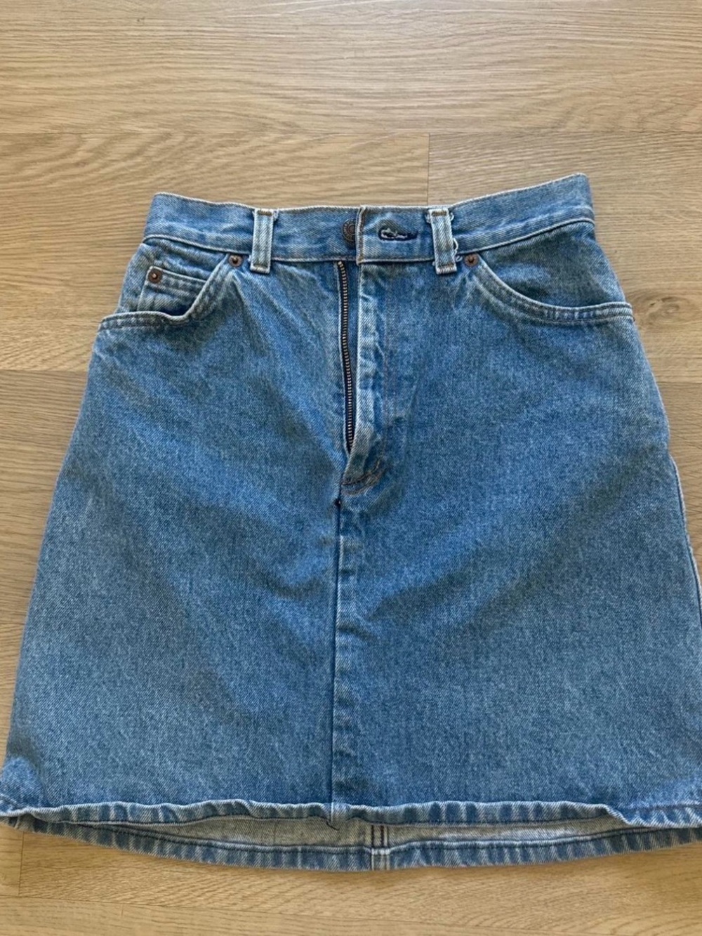 Levi's Vintage 70s Midwash Denim Mini Skirt
